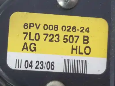 Автозапчастина б/у педальний потенціометр для audi q7 (4l) 3.0 v6 24v tdi посилання на oem iam 7l0723507d  7l0723507b