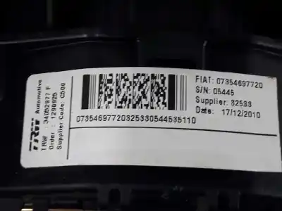 Автозапчастина б/у передня ліва подушка безопасности для fiat ducato caja abierta 35 3.0 jtd посилання на oem iam 7354697720  34052977f