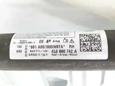 Автозапчастина б/у передня права подушка безпеки для audi q7 3.0 v6 24v tdi посилання на oem iam 4l0880742a  4l0880742a