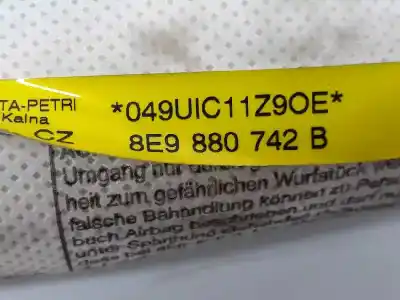 Second-hand car spare part front right curtain airbag for audi a4 b7 avant (8ed) 2.0 tdi 16v oem iam references 8e9880742b  8e9880742b