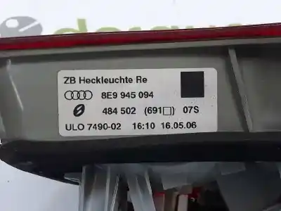 Автозапчастина б/у правий ліхтар в дверях для audi a4 b7 avant (8ed) 2.0 tdi 16v посилання на oem iam 8e0945094  484502