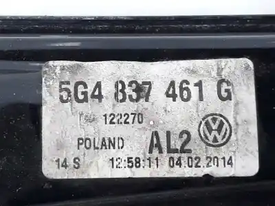 Автозапчастина б/у регулятор вікна передній лівий для volkswagen golf vii (5g1, bq1, be1, be2) 2.0 gti посилання на oem iam 5g4837461g  5g4837461g