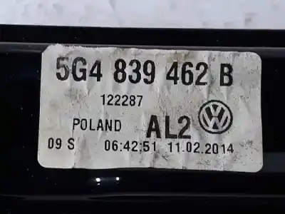 Автозапчастина б/у регулятор скла заднього правого для volkswagen golf vii (5g1, bq1, be1, be2) 2.0 gti посилання на oem iam 5g4839462b  5g4839462b