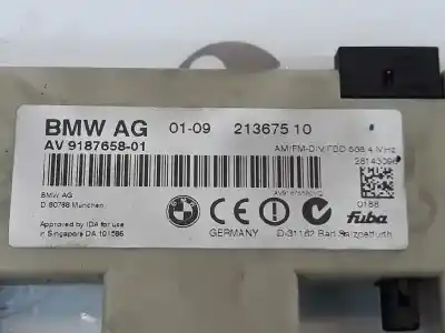 Peça sobressalente para automóvel em segunda mão módulo eletrónico antena por bmw 3 (e90) 325 d referências oem iam 65209187658  9187658
