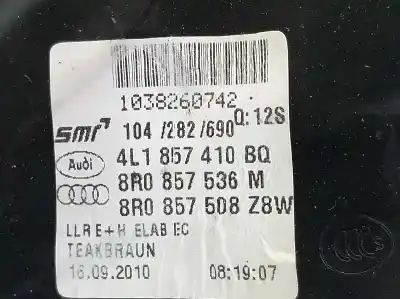 Автозапчастина б/у ліве дзеркало для audi q7 3.0 v6 24v tdi посилання на oem iam 4l1857410cb  8r0857528