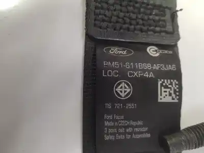 Автозапчастина б/у задній правий ремін безпеки для ford focus lim. 1.0 ecoboost посилання на oem iam 1913152  bm51611b68ah3ja6