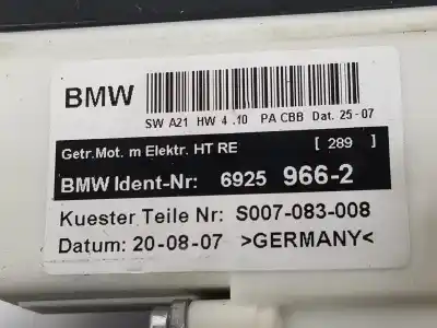 Автозапчастина б/у двигатель заднього правого скла для bmw x3 (e83) 3.0 d посилання на oem iam 6925966  67626925966