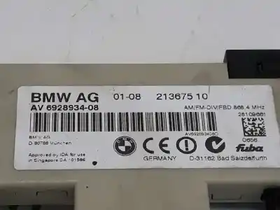 Peça sobressalente para automóvel em segunda mão módulo eletrónico antena por bmw 3 (e90) 320 d referências oem iam 6928934  6928934
