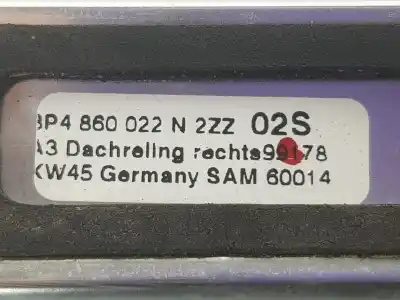 Автозапчастина б/у бруски для даху для audi a3 sportback (8pa) 1.6 tdi посилання на oem iam 8p4860022n
