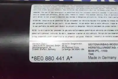 Автозапчасти б/у подушка безопасности задняя левая боковая за seat exeo st 2.0 tdi ссылки oem iam 8e0880441a  8e0880441a