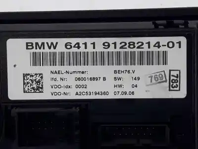 Peça sobressalente para automóvel em segunda mão comando de sofagem (chauffage / ar condicionado) por bmw 3 (e90) 320 d referências oem iam 64119128214  64119199259