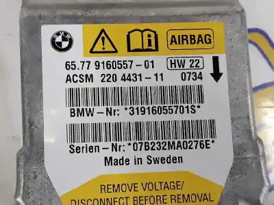 Автозапчасти б/у блок управления подушками безопасности за bmw 5 (e60) 520 d ссылки oem iam 65779160557  65779172018
