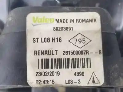 Автозапчастина б/у правий протитуман для dacia sandero 0.9 tce cat посилання на oem iam 261500097r  261500097r