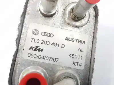Автозапчасти б/у охладитель моторного масла за audi q7 (4l) 3.0 v6 24v tdi ссылки oem iam 7l6203491d  