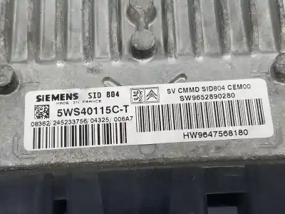 Second-hand car spare part ecu engine control for citroen c2 (jm_) 1.4 hdi oem iam references 9652890280  9652890280