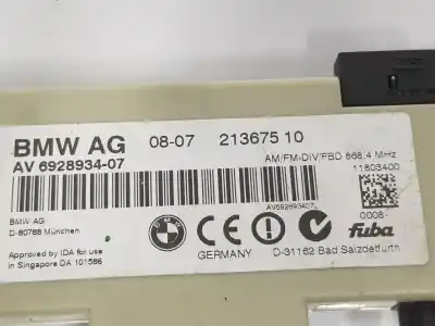 Peça sobressalente para automóvel em segunda mão módulo eletrónico antena por bmw 3 (e90) 318 d referências oem iam 65206928934  65206928934