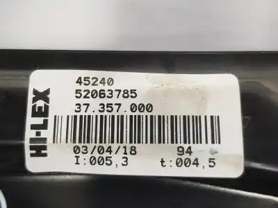 Second-hand car spare part passenger side right window regulator for opel combo furgoneta/monovolumen (x12) 1.3 cdti (b05) oem iam references 95509364  95509364