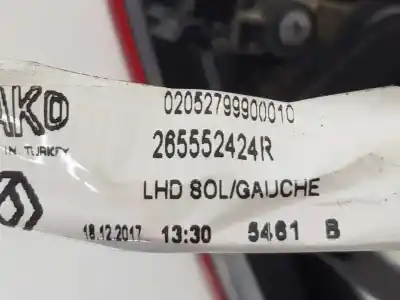 Автозапчастина б/у лівий задній ліхар в дверях для renault clio iv 0.9 посилання на oem iam 265552424r  265108990c