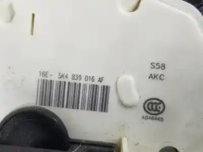 Автозапчасти б/у замок задней правой двери за seat leon (5f1) 1.6 tdi ссылки oem iam 5k4839016af  5k4839016af