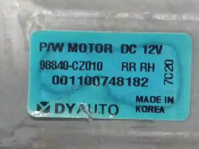 Second-hand car spare part rear right window regulator for ssangyong korando 2.0 td oem iam references 98840cz010  98840cz010