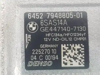 Автозапчасти б/у компрессор кондиционера воздуха за bmw x3 (g01, f97) sdrive 18 d ссылки oem iam 64527948805  64527948805