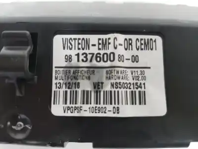 Second-hand car spare part multifunction display for citroen celysée 1.2 12v vti oem iam references 9813760080  9813760080