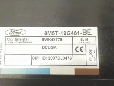 Second-hand car spare part electronic module for ford kuga (cbv) 2.0 tdci cat oem iam references 8m5t19g481be  8m5t19g481be