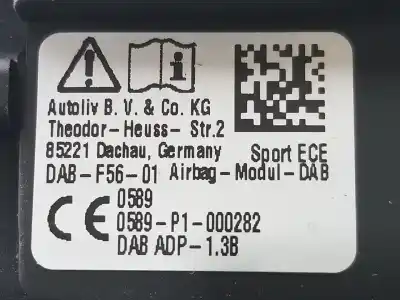 Second-hand car spare part front left air bag for mini mini clubman (f54) one oem iam references 32309462208  9462208