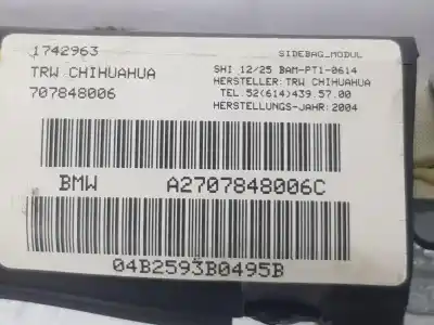 Автозапчасти б/у задняя правая шторка безопасности за bmw x5 (e53) 3.0 d ссылки oem iam 7078480  72127078480