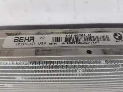 Second-hand car spare part water radiator for bmw x5 (f15, f85) xdrive 40 d oem iam references 7807624