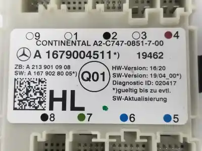 Second-hand car spare part electronic module for mercedes-benz clase glc coupe 3.0 oem iam references a1679004211