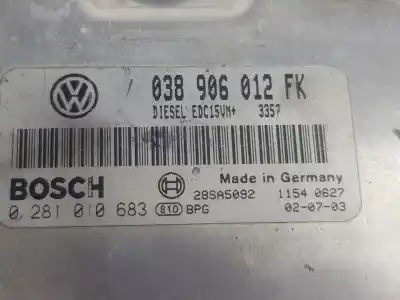 Автозапчасти б/у блок управления двигателем за seat leon (1m1) 1.9 tdi ссылки oem iam 038906012fx  038906012fx