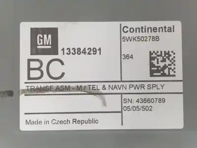 Автозапчастина б/у електронний модуль для opel corsa d (s07) 1.4 (l08, l68) посилання на oem iam 13384291  13384291