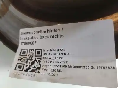 Автозапчасти б/у поворот заднего права за mini mini clubman (f54) one d ссылки oem iam 33326851576  33326851576