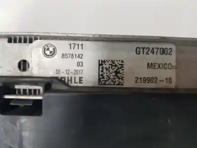 Second-hand car spare part water radiator for bmw x4 (g02, f98) m40 d xdrive oem iam references   17119886561, 64539389411