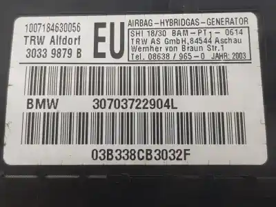 Second-hand car spare part front left side airbag for bmw 3 (e46) 320 d oem iam references 72127037229  72127037229
