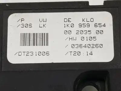 Peça sobressalente para automóvel em segunda mão SENSOR DE ÂNGULO DE DIREÇÃO por VOLKSWAGEN TOURAN (1T1, 1T2)  Referências OEM IAM 1K0959654  1K0959654