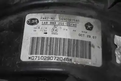 Second-hand car spare part left headlight for jeep compass 2.0 crd cat oem iam references 5303875ab  5303875ab