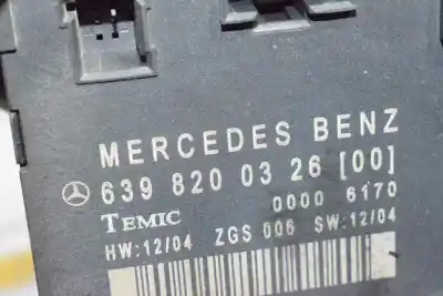 Pezzo di ricambio per auto di seconda mano quadro di chiusura per clase c vito basic, combi 2.1 cdi riferimenti oem iam 6398200326  