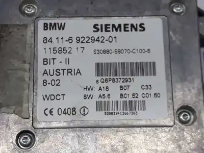 Second-hand car spare part hands free module for bmw 5 (e39) 530 d oem iam references 84116922942  84116924823