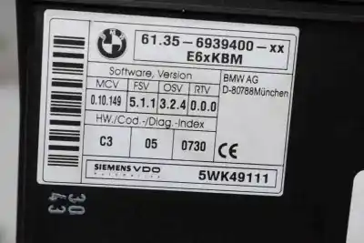 Second-hand car spare part body control unit for bmw 5 (e60) 530 d oem iam references 61356939400  61359136039