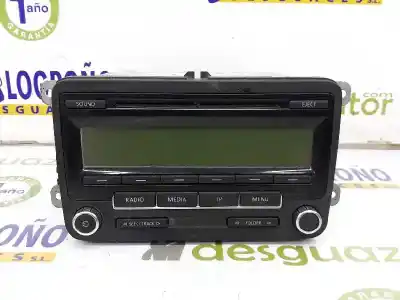 Peça sobressalente para automóvel em segunda mão sistema de áudio / rádio cd por volkswagen golf vi (5k1) 2.0 tdi referências oem iam 1k0035186aa