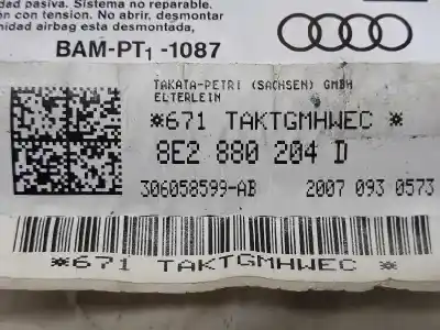 Second-hand car spare part front right air bag for audi a4 b7 avant (8ed) 2.0 tdi 16v oem iam references 8e2880204d  8e2880204d