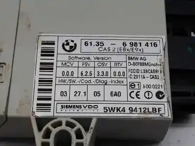 Second-hand car spare part bsi control unit for bmw 5 (e60) 520 d oem iam references 61356981416  61356927924