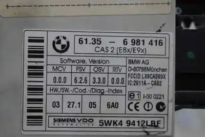 Second-hand car spare part bsi control unit for bmw 5 (e60) 535 d oem iam references 61356981416  61356943775