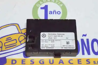 Peça sobressalente para automóvel em segunda mão unidade de controlo gateway por mercedes-benz clase e (w211) e 280 cdi (211.020) referências oem iam a2115405645