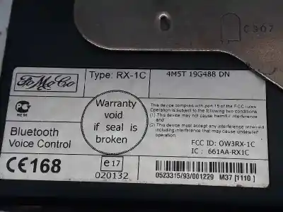 Second-hand car spare part hands free module for ford focus ii sedán (db_, fch, dh) 1.6 tdci oem iam references 4m5t19g488dn  pq0300064
