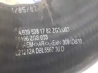Автозапчасти б/у трубка промежуточного охладителя за clase c vito caja cerrada 6.03 2.1 cdi ссылки oem iam a6395281782  a6395283082