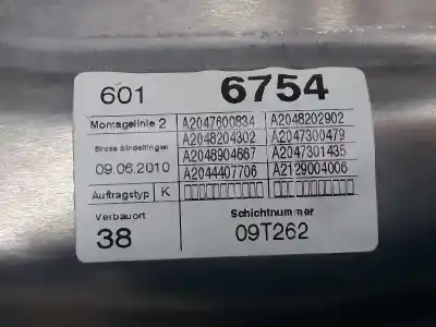 Автозапчастина б/у регулятор скла заднього правого для clase c clase c berlina 2.1 cdi посилання на oem iam 2127301879  981695104