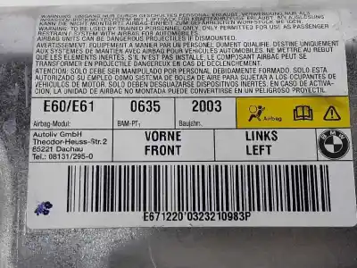 Автозапчасти б/у передняя левая боковая подушка безопасности за bmw 5 (e60) 530 d ссылки oem iam 72126963021  601190501c